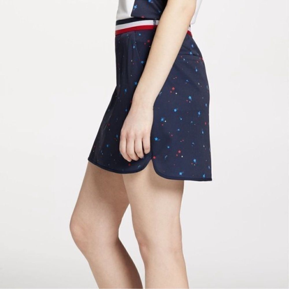 Lady Hagen Golf Skort Size XS Blue Patriotic Star 4th of July Skirt NEW B22